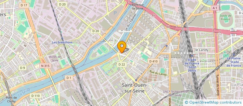 localisation de l'entreprise MADAME AISE N'DIAYE à SAINT-OUEN-SUR-SEINE