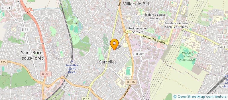 localisation de l'entreprise MADAME AISSA DJIGUINE  SARCELLES