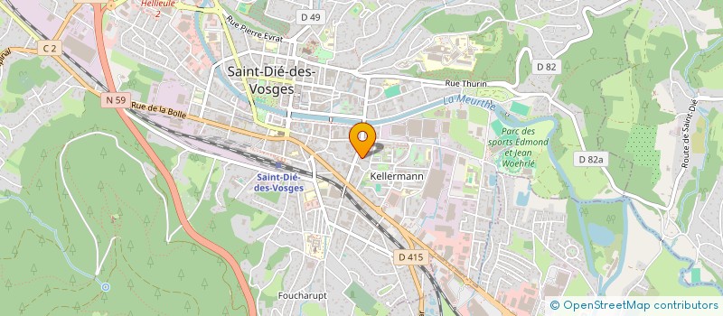 localisation de l'entreprise MADAME AISSATA BA  SAINT-DIE-DES-VOSGES