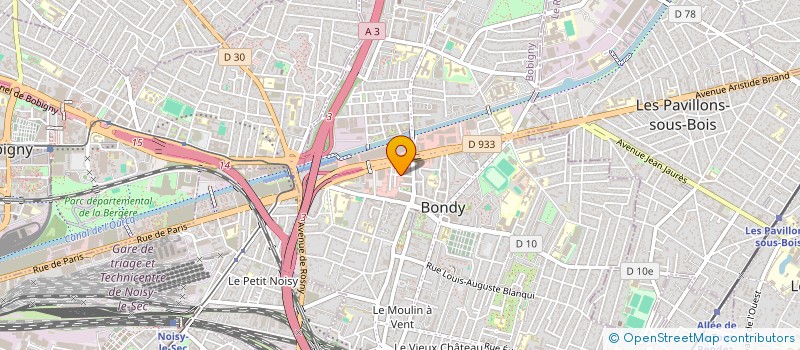 localisation de l'entreprise MADAME AISSATA TRAORE  BONDY