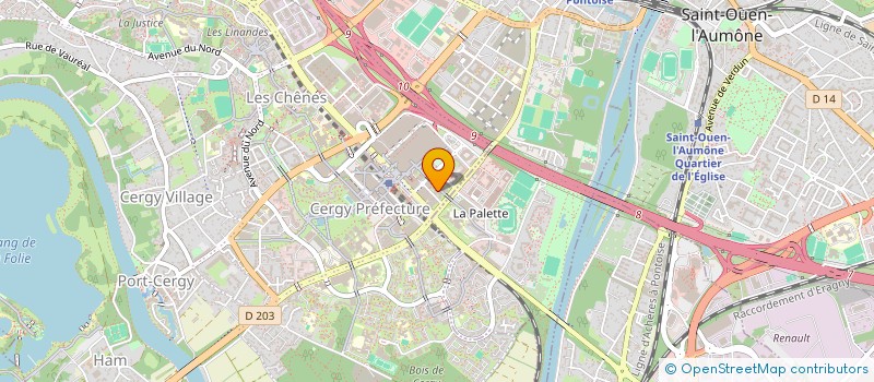 localisation de l'entreprise MADAME AISSATA YALL CISSE  CERGY