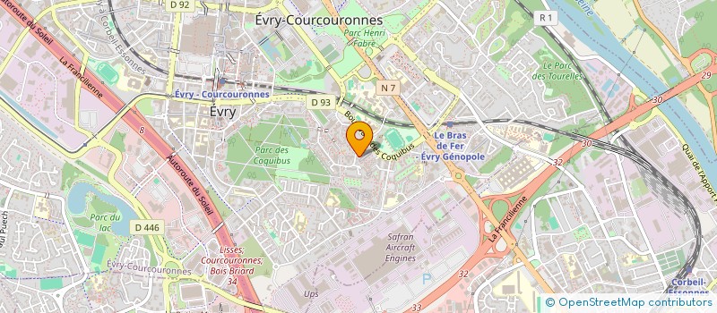 localisation de l'entreprise MADAME AISSATOU CISSE  EVRY-COURCOURONNES