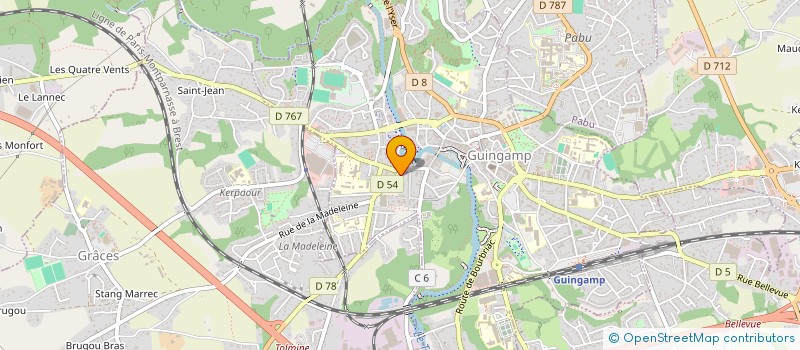 localisation de l'entreprise MADAME AISSATOU SOW à GUINGAMP