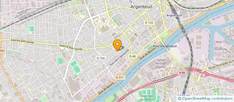 localisation de l'entreprise MADAME AISSATOU SYLLA  ARGENTEUIL