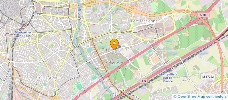 localisation de l'entreprise MADAME AISSE DRAME à MONTPELLIER