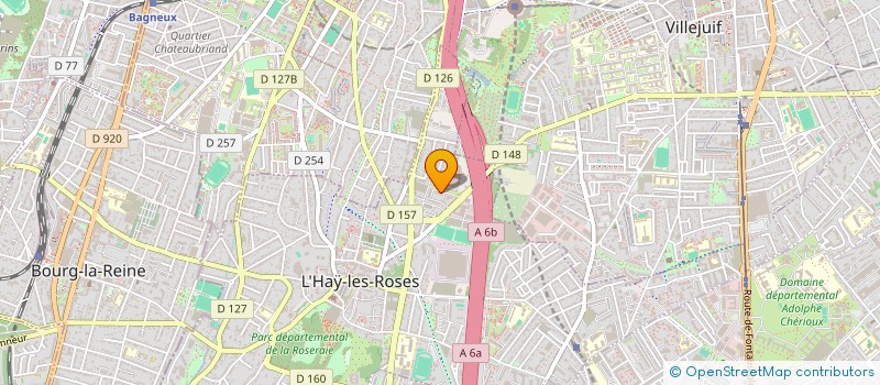 localisation de l'entreprise MADAME AISSE TIRERA  L'HAY-LES-ROSES