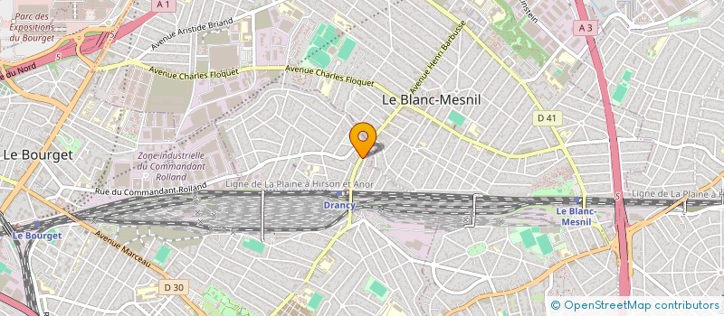 localisation de l'entreprise MADAME AIYING WU  DRANCY