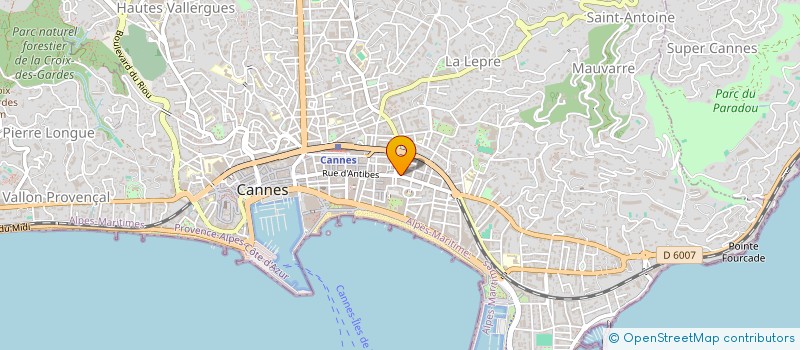 localisation de l'entreprise MADAME AIZANE ISMAILOVA à CANNES