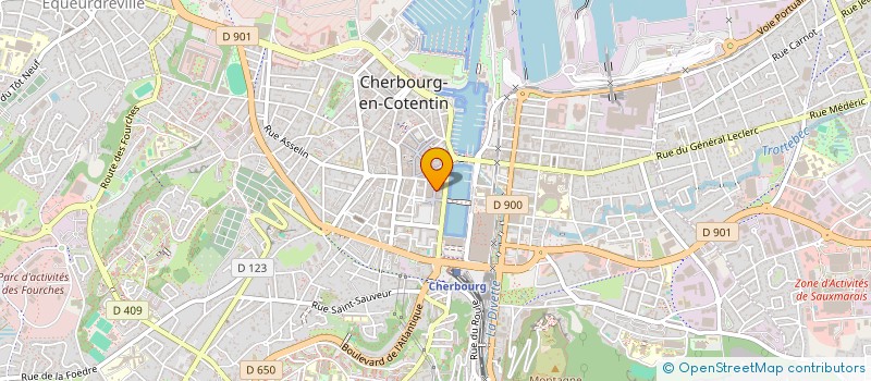 localisation de l'entreprise MADAME AJUAH COMMEY  CHERBOURG-EN-COTENTIN