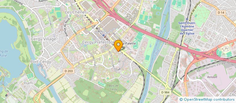 localisation de l'entreprise MADAME AKAHO MATHILDE ODIMULA  CERGY