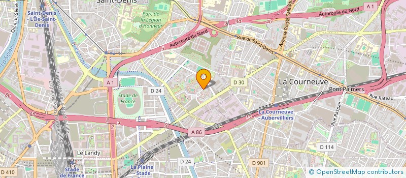 localisation de l'entreprise MADAME AKASSI NYAMIEN  SAINT-DENIS