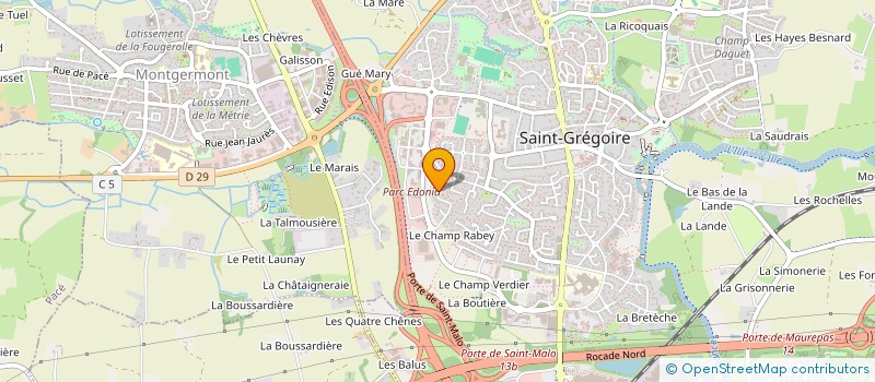 localisation de l'entreprise MADAME AKI NAKAMURA  SAINT-GREGOIRE