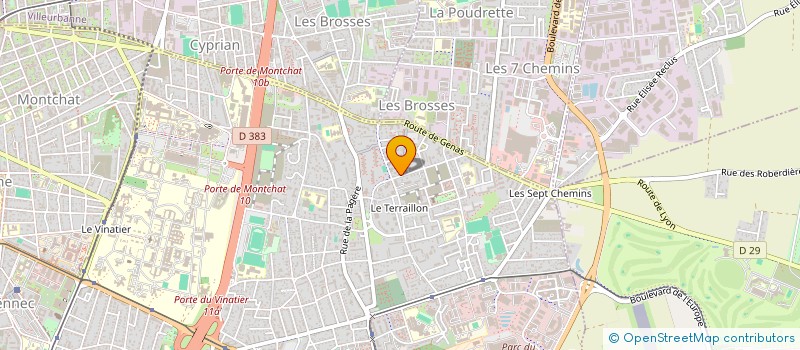 localisation de l'entreprise MADAME AKILA BITAM à BRON