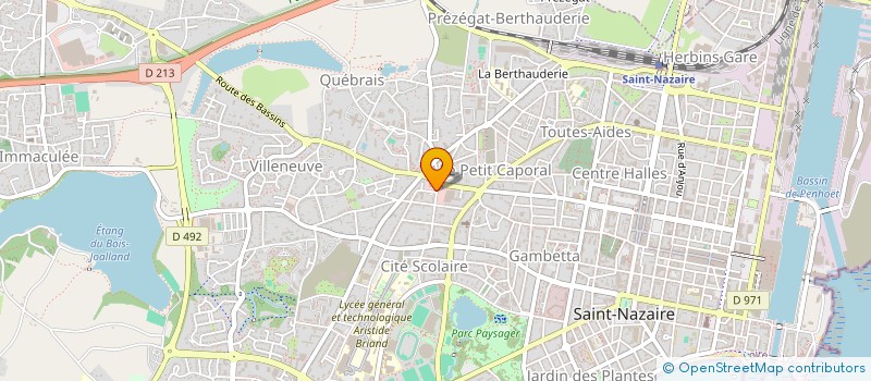 localisation de l'entreprise MADAME AKILA BOUDECHICHA à SAINT-NAZAIRE
