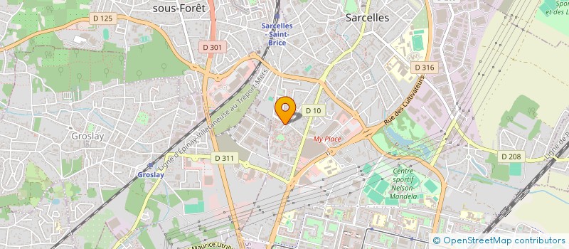 localisation de l'entreprise MADAME AKILA MOUHAMAD à SARCELLES