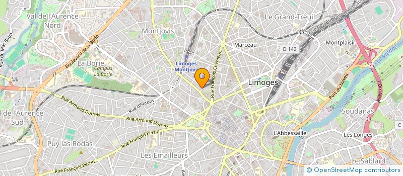 localisation de l'entreprise MADAME AKILA SGHAIRI à LIMOGES