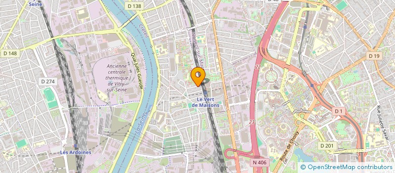 localisation de l'entreprise MADAME AKIMA BOUKAROUI  ALFORTVILLE