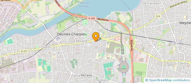 localisation de l'entreprise MADAME AKISSI EMMERAUDE YOBOUE  DECINES-CHARPIEU