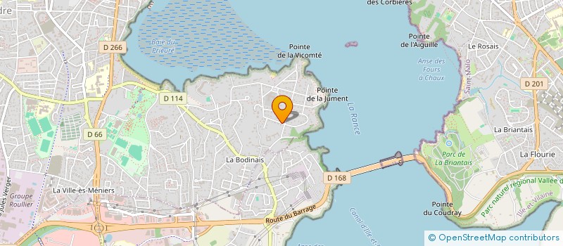 localisation de l'entreprise MADAME AKISSI LEA TRAORE  DINARD