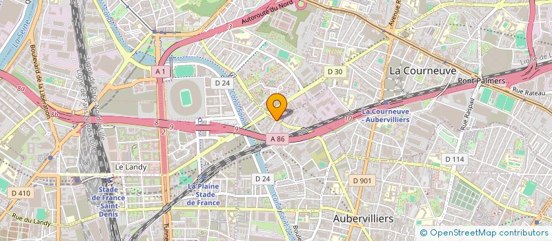 localisation de l'entreprise MADAME AKLI IMLOUL à AUBERVILLIERS