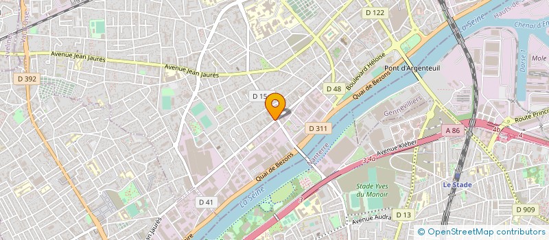 localisation de l'entreprise MADAME AKLI TELFOUETTE  ARGENTEUIL