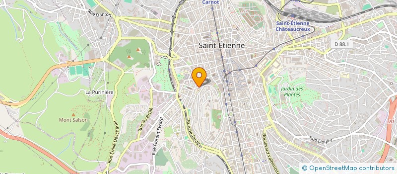 localisation de l'entreprise MADAME AKLI YAHIAOUZ à SAINT-ETIENNE