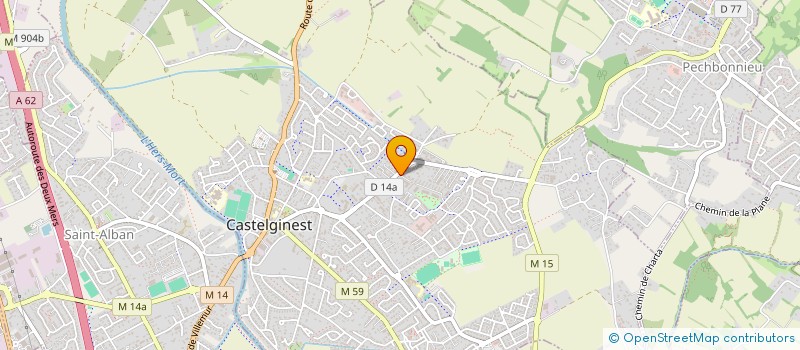 localisation de l'entreprise MADAME AKON KAMENAN à CASTELGINEST