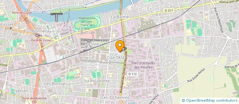 localisation de l'entreprise MADAME AKOSIWA TOGBOGA  VAULX-EN-VELIN