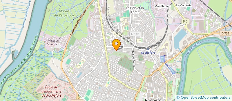 localisation de l'entreprise MADAME AKOSSIWA EDOH  ROCHEFORT