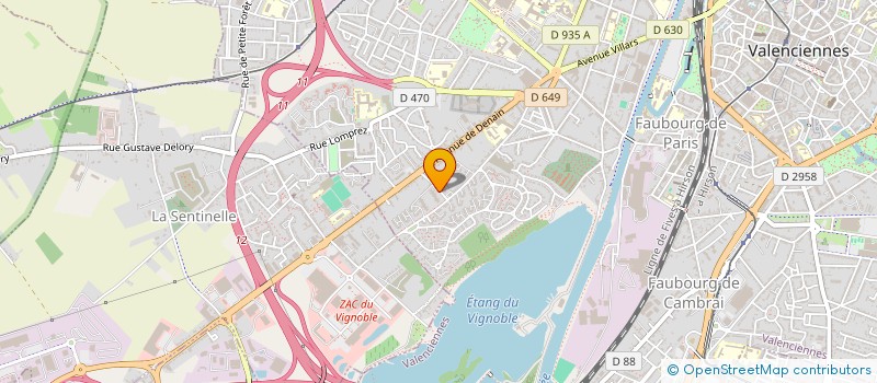 localisation de l'entreprise MADAME AKOUA EHOULODOU à VALENCIENNES