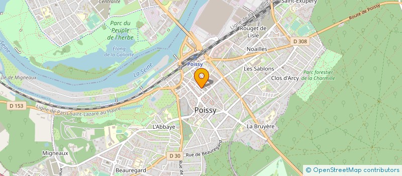 localisation de l'entreprise MADAME AKOUAVI ATTIGNON à POISSY