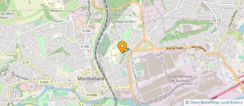 localisation de l'entreprise MADAME AKOUVI KOUDADJE  MONTBELIARD