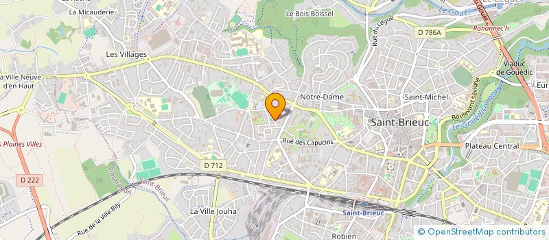 localisation de l'entreprise MADAME AKRIA GOUALI à SAINT-BRIEUC