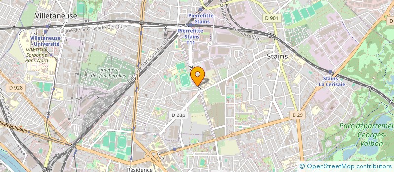 localisation de l'entreprise MADAME AKTHER MARJANA à PIERREFITTE-SUR-SEINE
