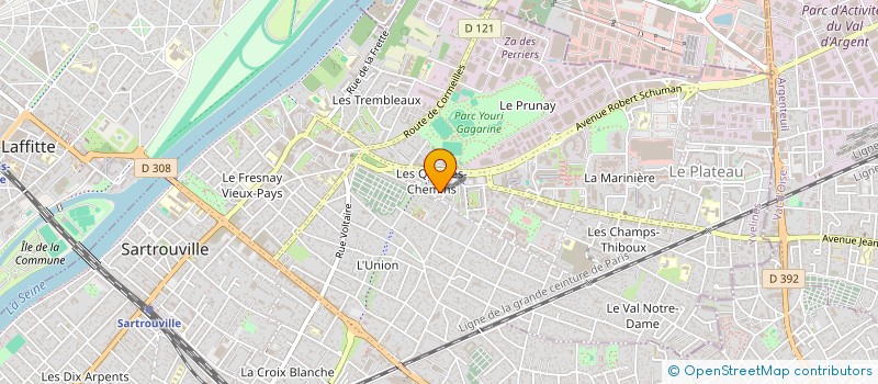 localisation de l'entreprise MADAME AKU ESENAM AWOKOU EZI à SARTROUVILLE