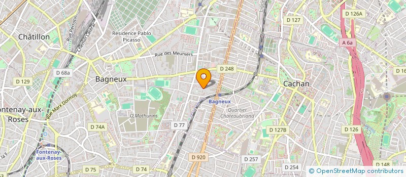 localisation de l'entreprise MADAME AKU KOUASSI à BAGNEUX