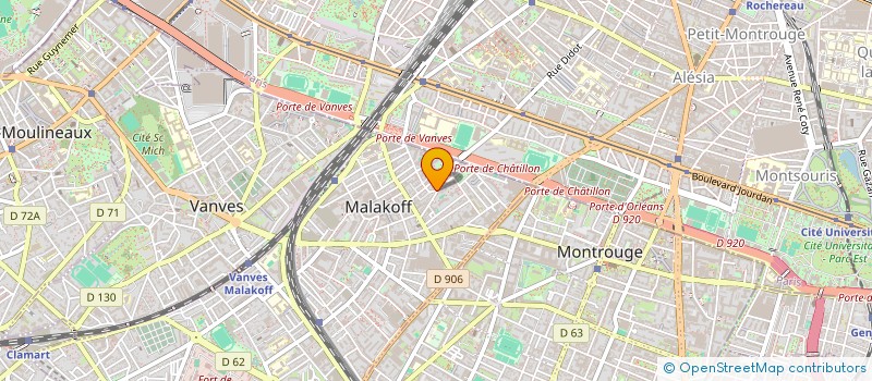 localisation de l'entreprise MADAME ALBANE AMATO--DELAVOIPIERRE  MALAKOFF