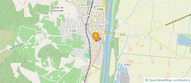 localisation de l'entreprise MADAME ALBANE BERGEON  BOURG-SAINT-ANDEOL