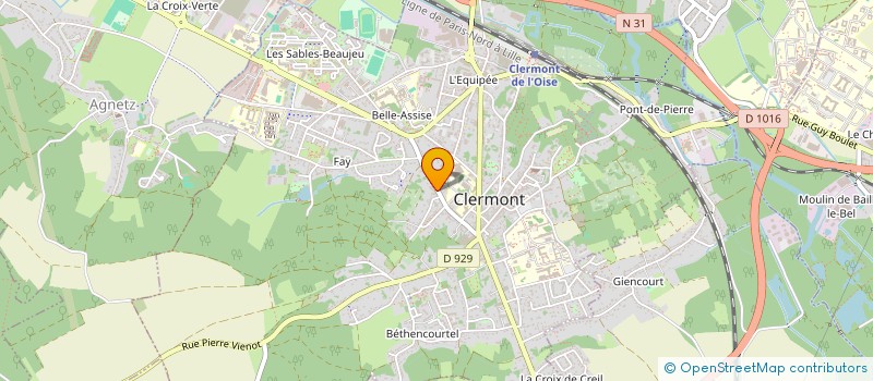 localisation de l'entreprise MADAME ALBANE BISSCHOP  CLERMONT