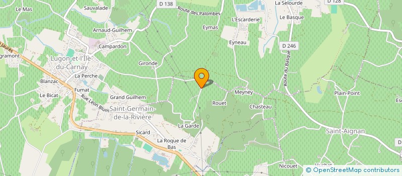 localisation de l'entreprise MADAME ALBANE BLANDIN DE CHALAIN  SAINT-GERMAIN-DE-LA-RIVIERE