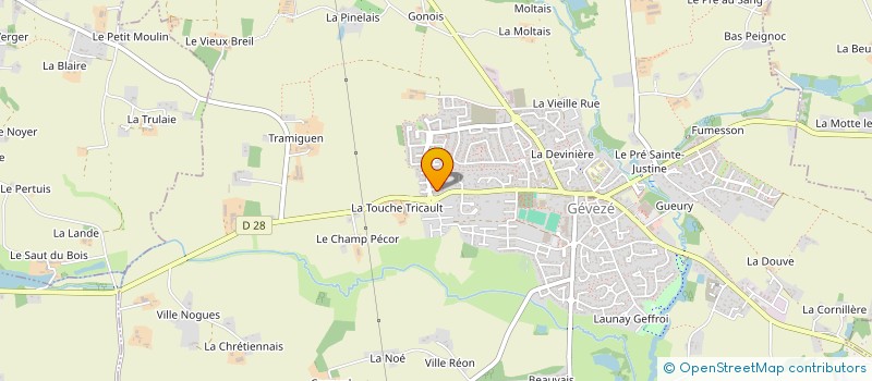 localisation de l'entreprise MADAME ALBANE BROSSE  GEVEZE