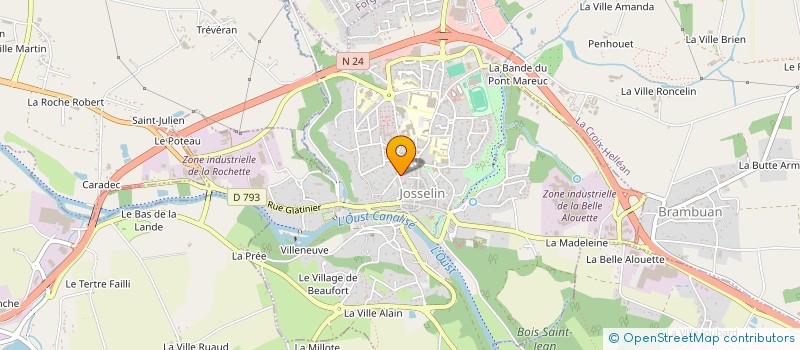 localisation de l'entreprise MADAME ALBANE CAMUS  JOSSELIN