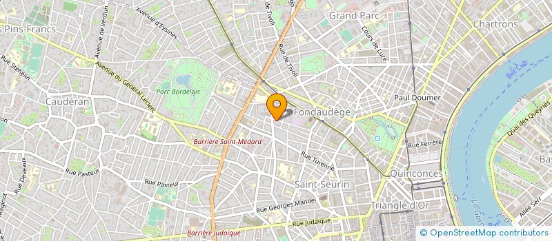 localisation de l'entreprise MADAME ALBANE D'HALLUIN  BAZAS