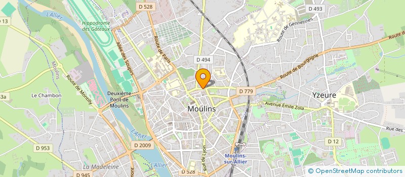 localisation de l'entreprise MADAME ALBANE DE GOUVION SAINT CYR  MOULINS