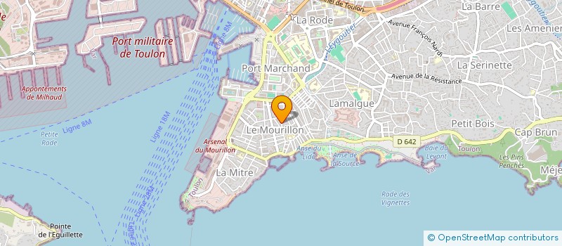 localisation de l'entreprise MADAME ALBANE DE LA CHAPELLE  TOULON