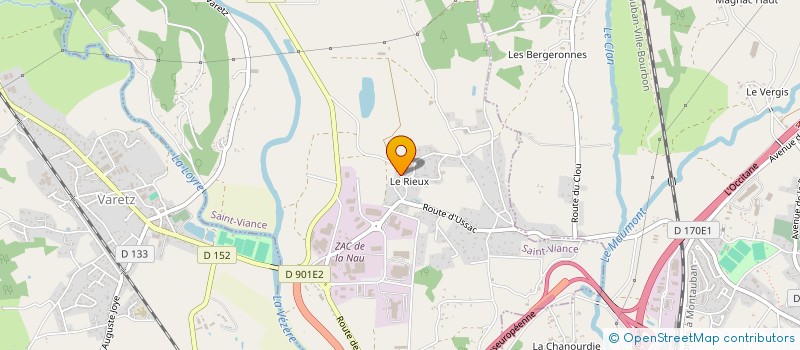 localisation de l'entreprise MADAME ALBANE DE SANTI  SAINT-VIANCE