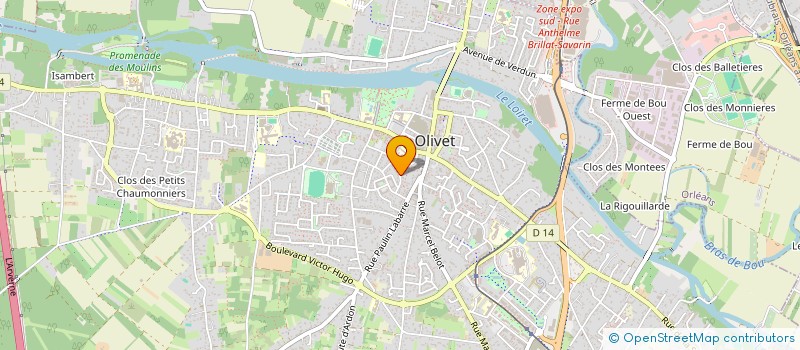 localisation de l'entreprise MADAME ALBANE DECHENE à OLIVET