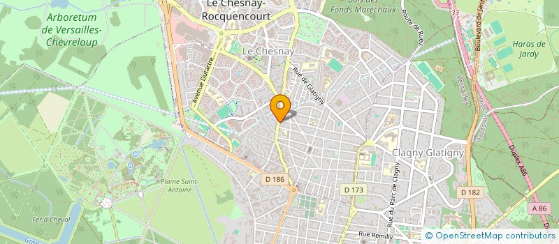 localisation de l'entreprise MADAME ALBANE ECOT  LE CHESNAY-ROCQUENCOURT