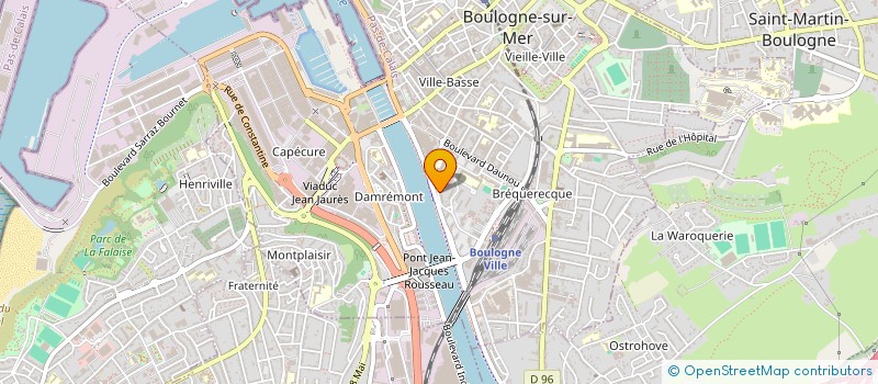 localisation de l'entreprise MADAME ALBANE FIEVET  BOULOGNE-SUR-MER