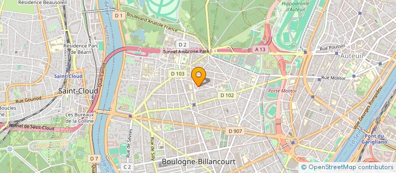 localisation de l'entreprise MADAME ALBANE GALLET DE SAINT-AURIN à BOULOGNE-BILLANCOURT